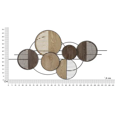 PANEL ZE STALI WOODY 134X4X69,2 cm